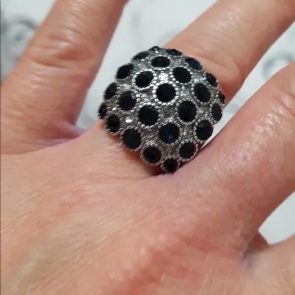 Luxury 925 Silver Sapphire Ring  New - Picture 10 of 11